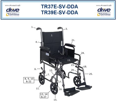 drive wheelchair parts|drive transport chair replacement parts.